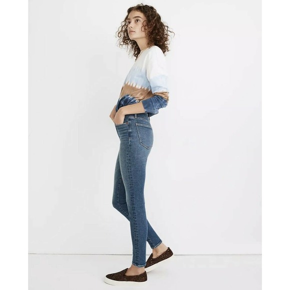 Madewell Women's 9" Mid-Rise Skinny Jeans in Fairside Wash Size 29 - Picture 3 of 12